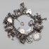 1970 British Vintage Sterling Silver Charm Bracelet 78g D&BS